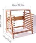 Montessori Geography Map Stand For Puzzle Maps Large Beechwood Sturdy Kid Friendly Display Holder Holds Up To Eight Wooden Maps