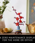 Botanicals Plum Blossom Building Set For Adults Diy Flower Craft Kit For Dining Table Centerpiece And Living Room Decor Grown Folks Friendly 18 Plus Relaxing Creative Experience Gift For Birthdays 10369, blue pot tabletop display