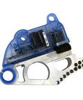 Legit Table Saw Brake Cartridge For 8 Inch Dado Sets with blue plastic casing and metal base for safe cutting.
