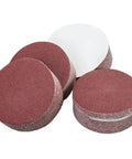 Premium 10 Pc 4 Inch Sanding Discs Set For Drill And Rotary Tool With 60 To 2000 Grit Sheets stacked for wood and metal polishing.
