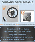 678-G/2678F-A Replacement Bathroom Exhaust Fan For Nutone 763 763N And Broan 679-E/2679F-A 679FL-C N679-C 679L comparison view