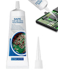 Pro Grade Fast Dry Clear Silicone Conformal Coating For Electronics Waterproof Insulating Sealant For Circuit Boards LED Lamps Appliances RC Toys 4 Oz 120 Ml Protects PCBs From Moisture And Dust While Providing Flexible Durable Coverage bottle with applicator and circuit board.