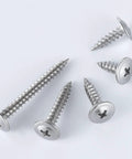 Phillips Truss Head Wood Screws Stainless Steel 410 Self Tapping Pro Grade Assortment Kit With Multiple Lengths, front view