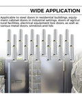 Workhorse Grade 12 Piece Weld On Bullet Hinges For Yard Gates Top Shelf Heavy Duty Carbon Steel Barrel Joint With Quick Tack Install 120 X 16 Mm 9 Mm Pin Profile displayed with steel doors in background.