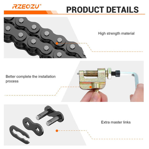 35 Chain Sprocket Upgrade Kit With 65 Tooth 54mm Bore And 108 Link Drive Chain For MX650 MX500 SX500 RSF650 Electric Dirt Bike Dirt Rocket McGrath Motocross Performance Boost For Off Road Motorcycle Parts