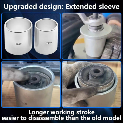 40Pcs Pull And Press Sleeve Kit For Cars And SUVs Universal Bearing Bushing Removal And Installation Tool Set With Four Pull Spindles And Case Ideal For Quick Auto Repairs Gearhead Friendly with upgraded extended sleeve design 
