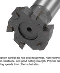 Pro Grade T Slot Milling Cutters With 30mm Cutting Diameter And 8mm Cutting Depth, 16mm Shank, 6 Flutes, Tungsten Carbide Tip