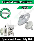 Gear and Sprocket Replacement Kit for 1/3 to 1/2 HP Chain Drive Garage Door Openers for Chamberlain, Sears, Craftsman Models