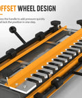 Thirty Inch Dovetail Jig For Woodworking Router Guide Joinery Template Cabinet Building Drawer CNC Machined with offset wheel design.