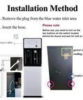 Installation guide for Slick Tankless Water Dispenser Chiller With Four Stage Filtration And Three Custom Temp Settings.