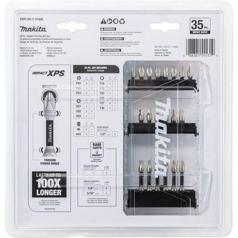 Packaging of Impact XPS 35 Piece Impact Bit Set Built For High Torque Drills And Impact Drivers