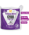 Bulk Wipes 4 Pack 1200 Count Durable Pre Saturated Cleaning Wipes For Gym Equipment Benches Mats And Machines Penny Per Wipe Savings Plus High Capacity Sanitation For Busy Gyms pack label.