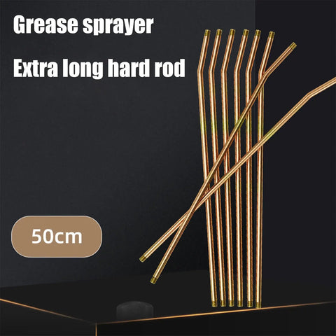 50cm Grease Fitting Extension Hose And Rigid Rod Kit Grab And Go High Pressure Handheld Grease Extension Tube