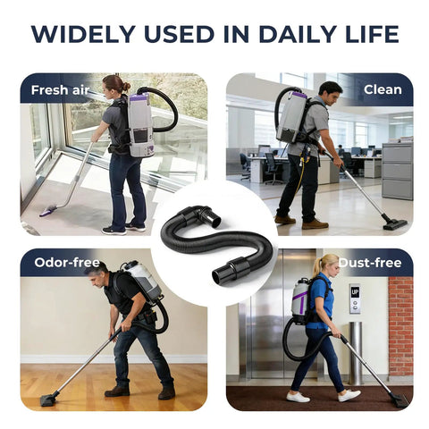 Static Dissipating Backpack Vacuum Hose With One And A Half Inch Cuffs Fits ProTeam Super Coach Mode 6 demonstration