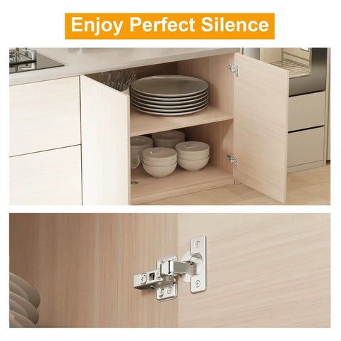 Set Of 2 Frameless Inset Cabinet Hinges With Soft Close Concealed European Style Clip On Mount For Frameless Cabinets Flush Door Look Fifty Percent Faster Install No Fuss Upgrade For Your Kitchen Or Bath on open kitchen cabinet door