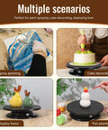 11 Inch Cake Turntable Spinner For Decorating And Pottery Craft By YLSURNY used for painting, cake decoration, and craft display.