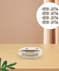 Short Feed Dog And Throat Plate Set For Sewing Machines Metal Alloy Pro Grade 8 Piece Replacement Kit For Umbrella Fabric Precision Stitching And Quiet Operation Heavy Duty Universal Fit For Garment Factories And Quilting, one metal feed dog
