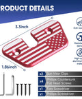 Jeep Sun Visor Repair Kit For Wrangler JK 2018 JL 2018 2023 Gladiator 2020 2023 Aluminum Alloy Sun Visor Clips Upgraded