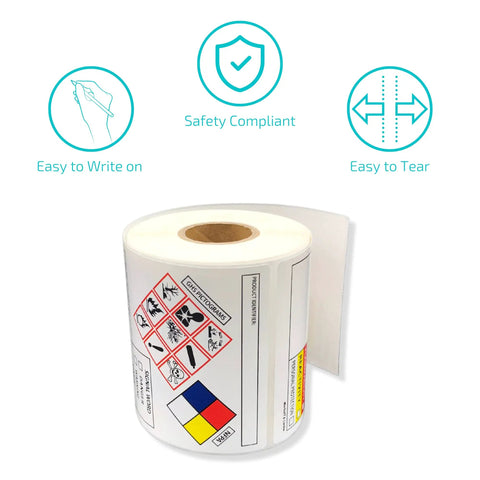 Keep Your Shop Floor Legit With Top Shelf Sds And Osha Compliant Chemical Safety Labels 4 By 3 Inches Featuring Complete Ghs Pictograms And Hmis Risk Ratings 100 Pack