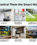 Zigbee 3.0 Dry Contact Relay With Wide AC DC Input For Smart Home Hubs, Local Control And Mesh Repeater, Works With Alexa And Google Home, Ideal For Smart Garage Doors, Boilers, DC Motors, And Solenoid Valves. Garage door use