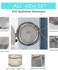 Fabric-Covered Smart Meter Shield Box With Adhesive Tape For Home EMF And RF Shielding, Faraday Cage Performance, shown in detail.