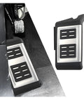 Knockout Clutch Pedal Pads For Vw Touareg 2007 To 2018 Hella Grippy Rubber Dead Pedal Cover with footrest and anti-slip grip.