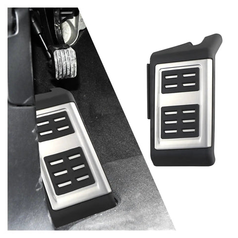 Knockout Clutch Pedal Pads For Vw Touareg 2007 To 2018 Hella Grippy Rubber Dead Pedal Cover with footrest and anti-slip grip.