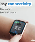 Smart Door And Window Sensor In Black With Bluetooth, Long Battery Life Up To 5 Years, displayed on a smartwatch for easy connectivity.