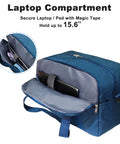 Underseat Travel Duffel With Laptop Compartment And Wet Pocket 25L Carry On Bag showing open laptop section for 15.6-inch device