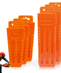 NEO-TEC 6-pack orange tree felling wedges, plastic, sizes 5.5 and 8 inches, for safe chainsaw cutting