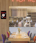 Funny Vintage Ramen Tin Sign Wall Art 8x12 Inch Metal Sign in Modern Dining Space