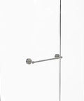 Brass Shower Door Towel Bar 18 Inch Satin Nickel Finish From Prestige Skyline Collection on glass shower door