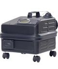 Heavy Duty Commercial Steam Cleaner With 90 Psi And 325 Degrees Dual Boiler Setup For Continuous Refill on wheels.