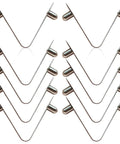 Ten Piece Stainless Steel V Clips For Pool And Spa Accessories Replacement Butterfly Clips With Double Pin Heavy Duty Pool