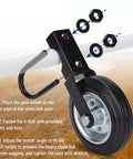 Heavy Duty Gate Caster Wheel Featuring Solid Rubber Tires And Fully Adjustable Height for step-by-step installation guide.