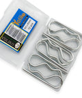 Beefed-Up Heavy Duty Hitch Pins 12 Pack With Spring Retaining R Clips M3x60mm for Trailers Tractors Lawn Mowers Carts and Trucks