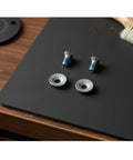 Heavy Duty Snowboard Binding Screws With Anti Loosening Locking Patches For No Sweat Mounting and Hella Solid Grip on every Standard Disc Board. M6 stainless steel screws.