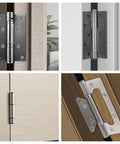 4 Pack 3.5 Inch Door Hinge Pins Stainless Steel Silver Oil Rubbed Finish For Interior Doors And Windows Security Replacement