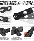 40 Pieces MC4 Solar Panel Connectors Kit with two assembly spanners, IP67 waterproof MC4 male and female cable connectors