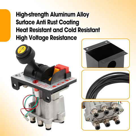 Beefed Up Dual Valve Air Control System For Truck Tipper Dump Pumps, Precise Hydraulic Flow With Kickout, Console Tower, Four Gear Settings, Air Tube Kit, And Smart Auto Decoupling PTO For Smooth Lifting And Efficient Load Handling