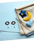 Two quartz watch movements with crochet stars and hearts, blanket, and knitting needle. Quartz Movement Replacement Kit 6 Pcs For DIY Watch Repair
