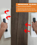 Hands using Heavy Duty Flooring Tapping Block For Laminate Vinyl Hardwood And Engineered Wood With Built In Handle No Hammer Needed