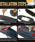 Installation steps for Sun Visor Vanity Mirror Cover Replacement For Porsche 996 997 911 986 987 Boxster Cayman 1996 2010