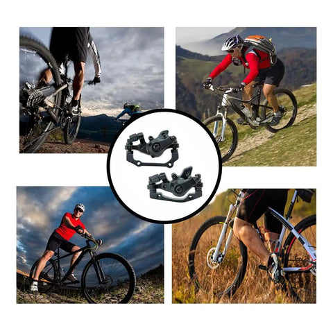 One Pair Universal Front And Rear Mechanical Disc Brake Calipers For Mountain Bikes, Road Bikes, And Folding Bikes