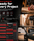 Real Deal 88 Piece Impact Driver And Magnetic Screwdriver Bit Set Tough Build S2 Steel secured in a toolkit for versatile projects.