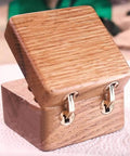 Wooden box with Copper Barrel Concealed Cabinet Hinges Sleek Hidden Brass Door Hinge for gift boxes, 180 degree adjustable