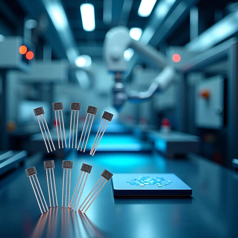 10 Pack Linear Hall Effect Sensors 49E OH49E SS49E for Precision Magnetic Field Detection and Position Sensing in Industrial Electronics