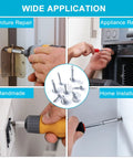 410 Stainless Steel TEK Self Tapping Screws Assortment For Metal Self Drilling Hex Head 430 Piece Pack 13 Sizes in use