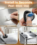 Steps to install Self-Adhesive Ball Casters With 360 Degree Swivel, Mini Universal Caster Wheels For Countertops, Equipment And Small Furniture, Peel And Stick Install, No Drill, Black, 4 Pack.
