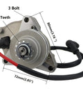 3 Bolt Starter Motor With Solenoid Relay And CDI For 50cc 70cc 90cc 100cc 110cc 125cc ATVs Dirt Bikes featuring 12 teeth gear